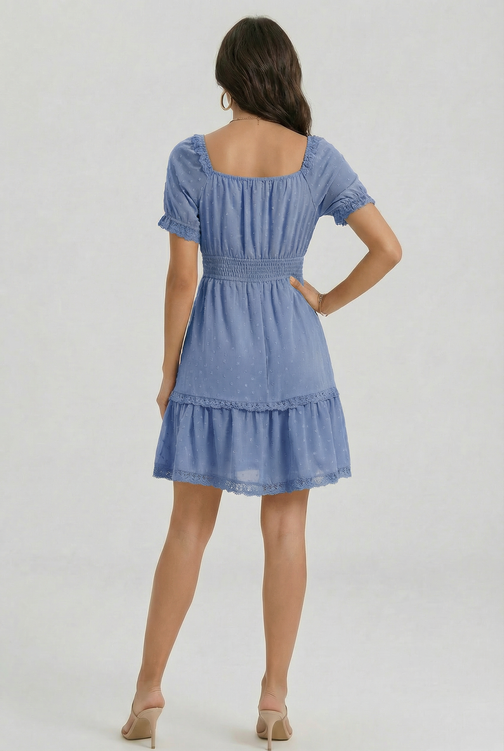 Florboom Women's 2026 Summer Boho Puff Sleeve Dresses