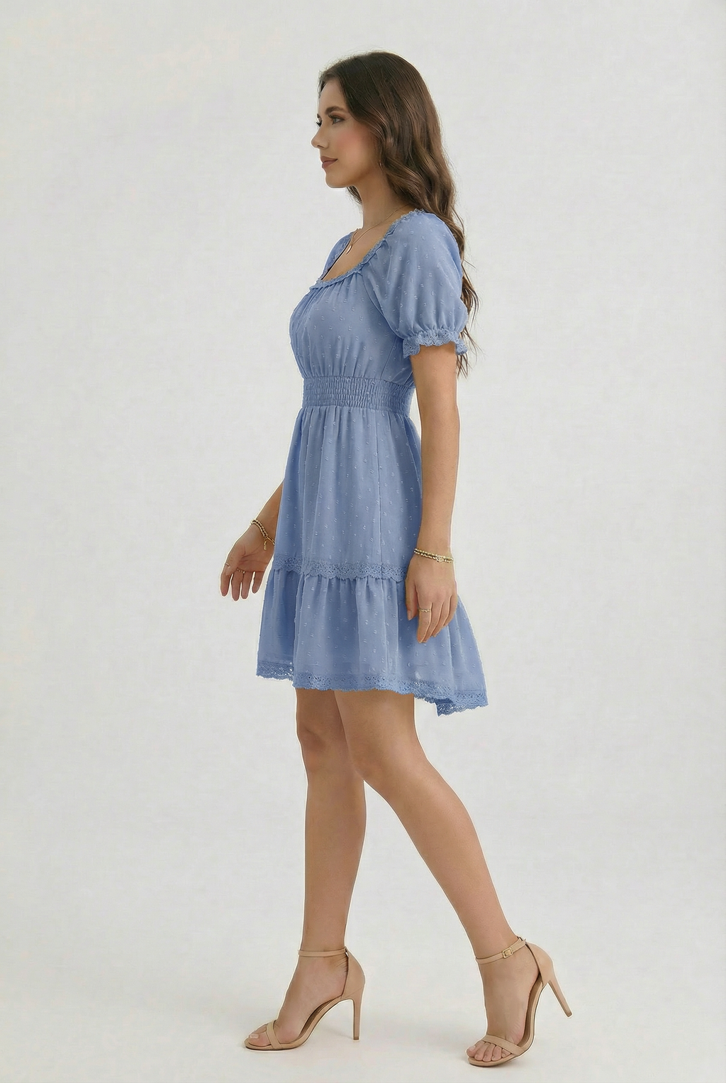 Florboom Women's 2026 Summer Boho Puff Sleeve Dresses