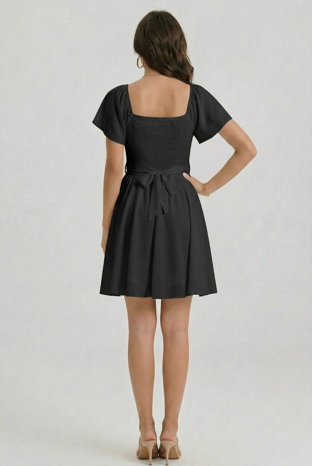 Florboom Women's Summer Sweetheart Neckline Drawstring Dress