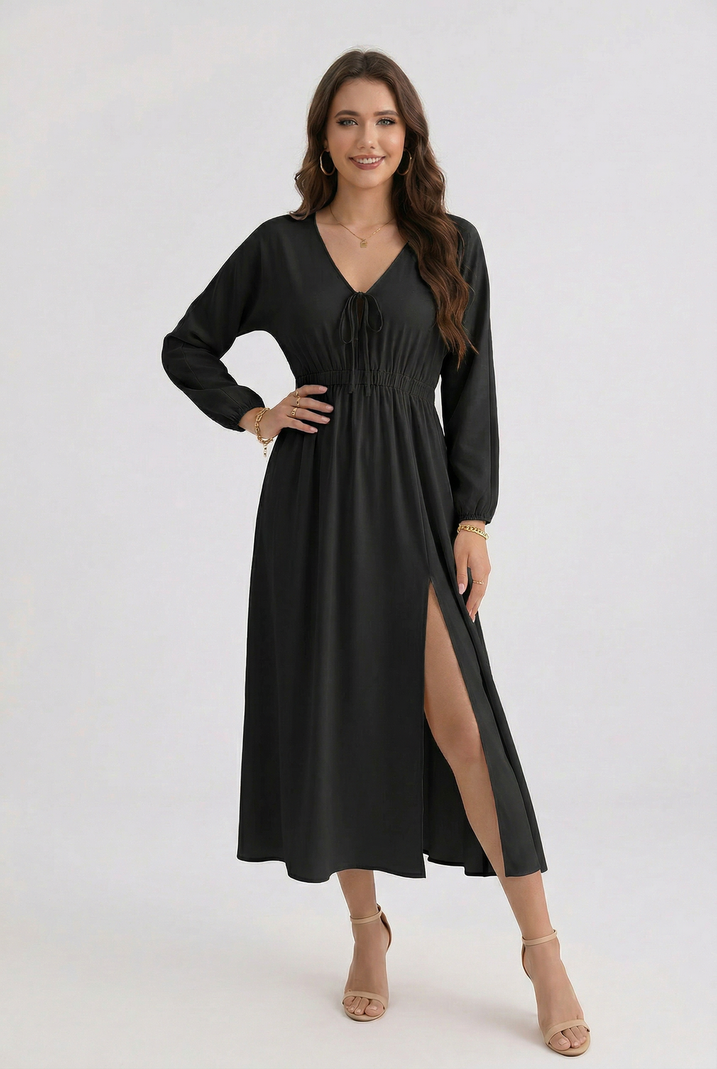 Florboom Women's Off Shoulder Midi Dress Summer Boho Casual Dress with Pockets