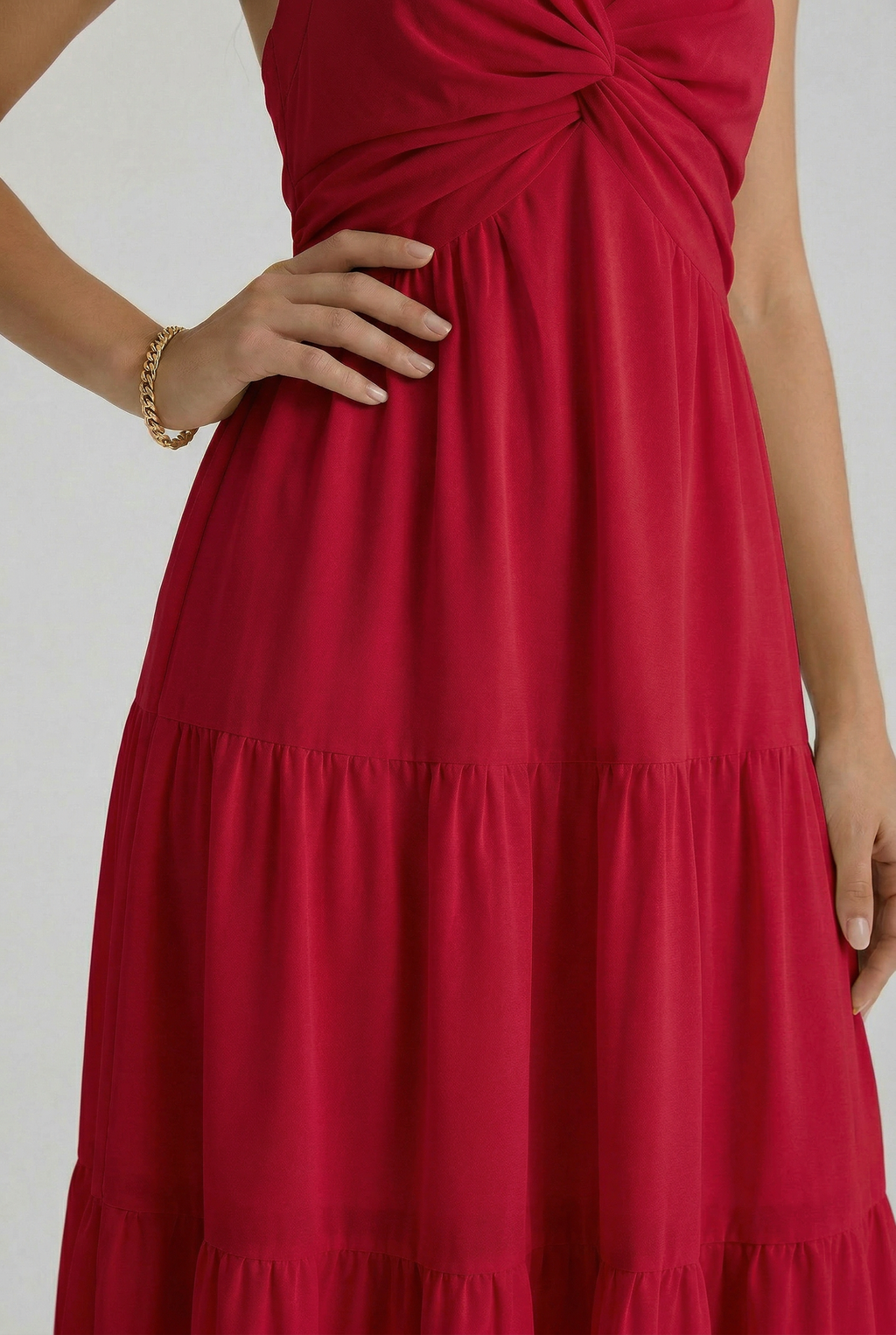 Florboom Women's Summer Halter Maxi Dresses Smocked Back Sundress