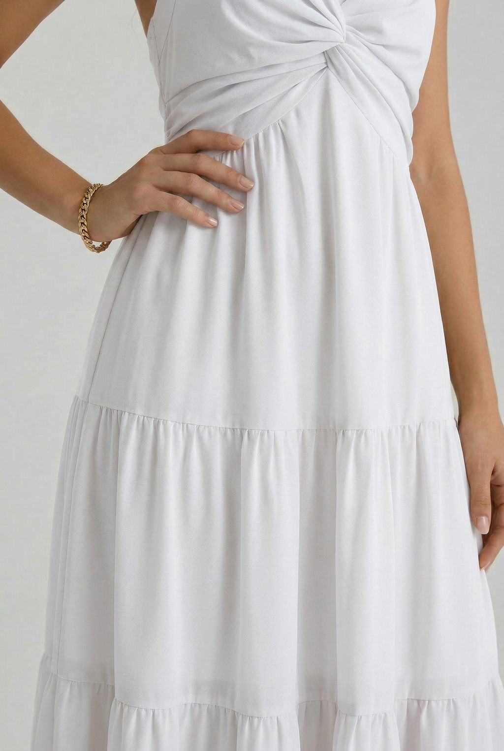 Florboom Women's Summer Halter Maxi Dresses Smocked Back Sundress