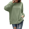 Florboom Womens Oversized Sweatshirts Crew Neck Long Sleeve Tunic Top