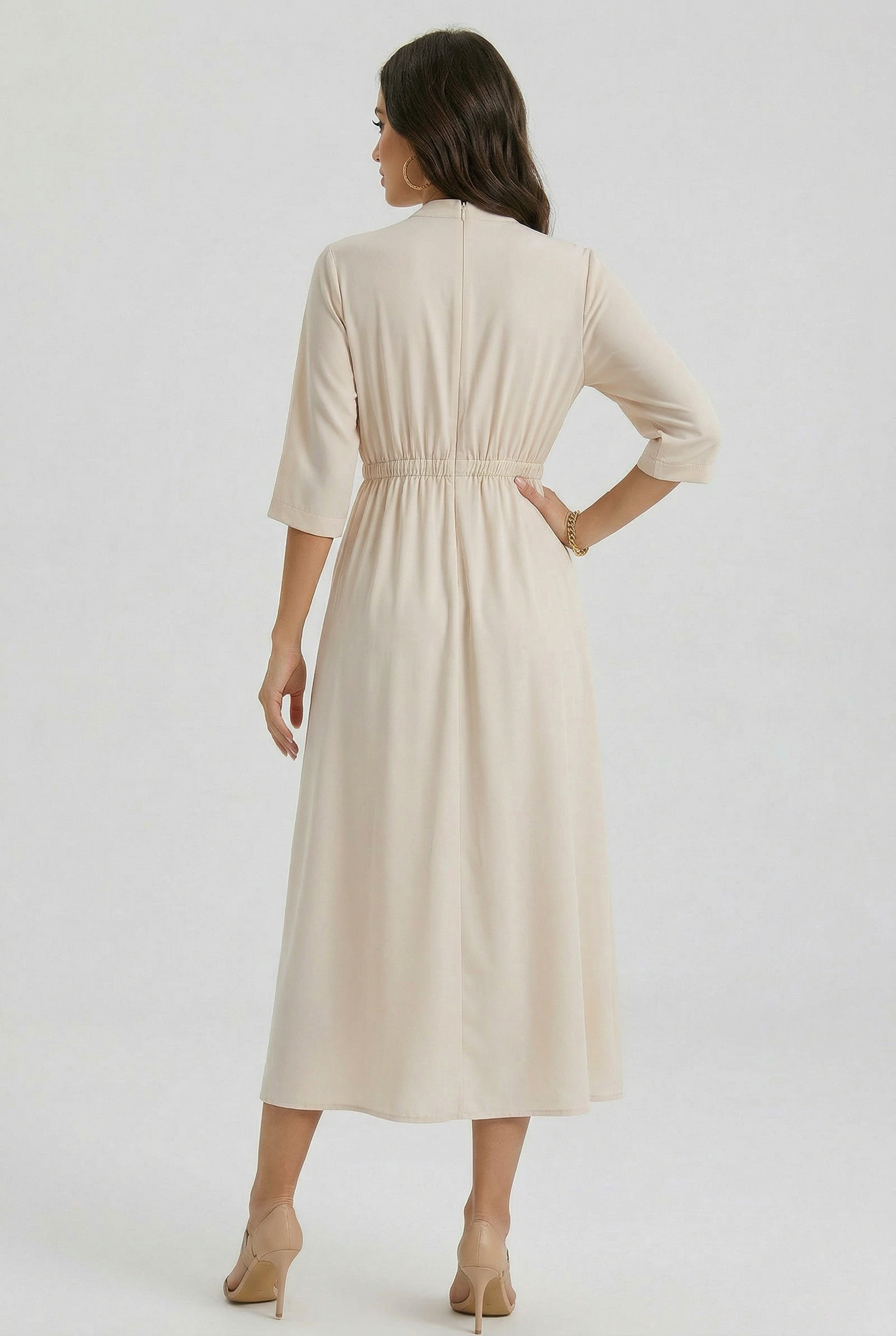 Florboom Women's Off Shoulder Midi Dress Summer Boho Casual Dress with Pockets