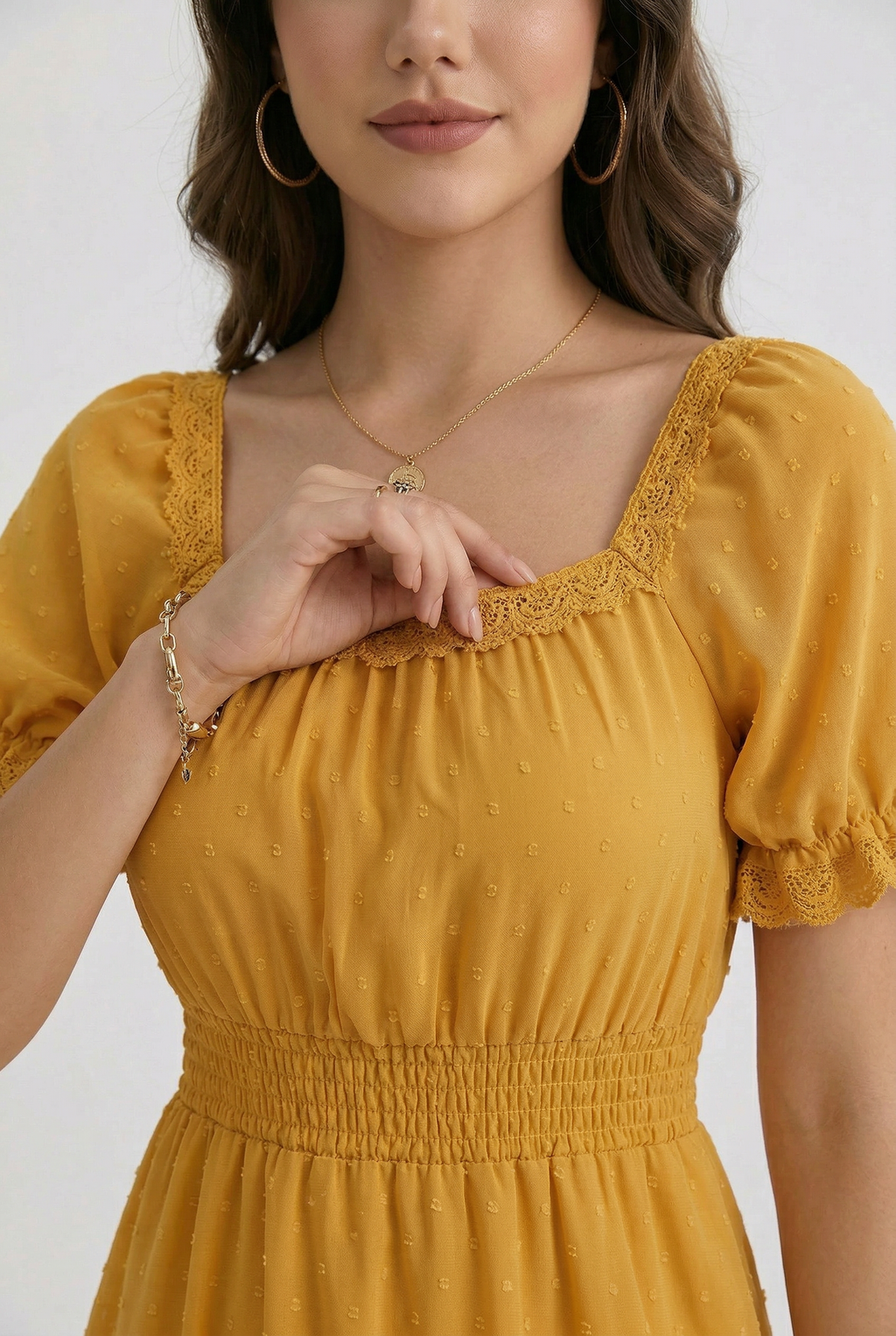 Florboom Women's 2026 Summer Boho Puff Sleeve Dresses