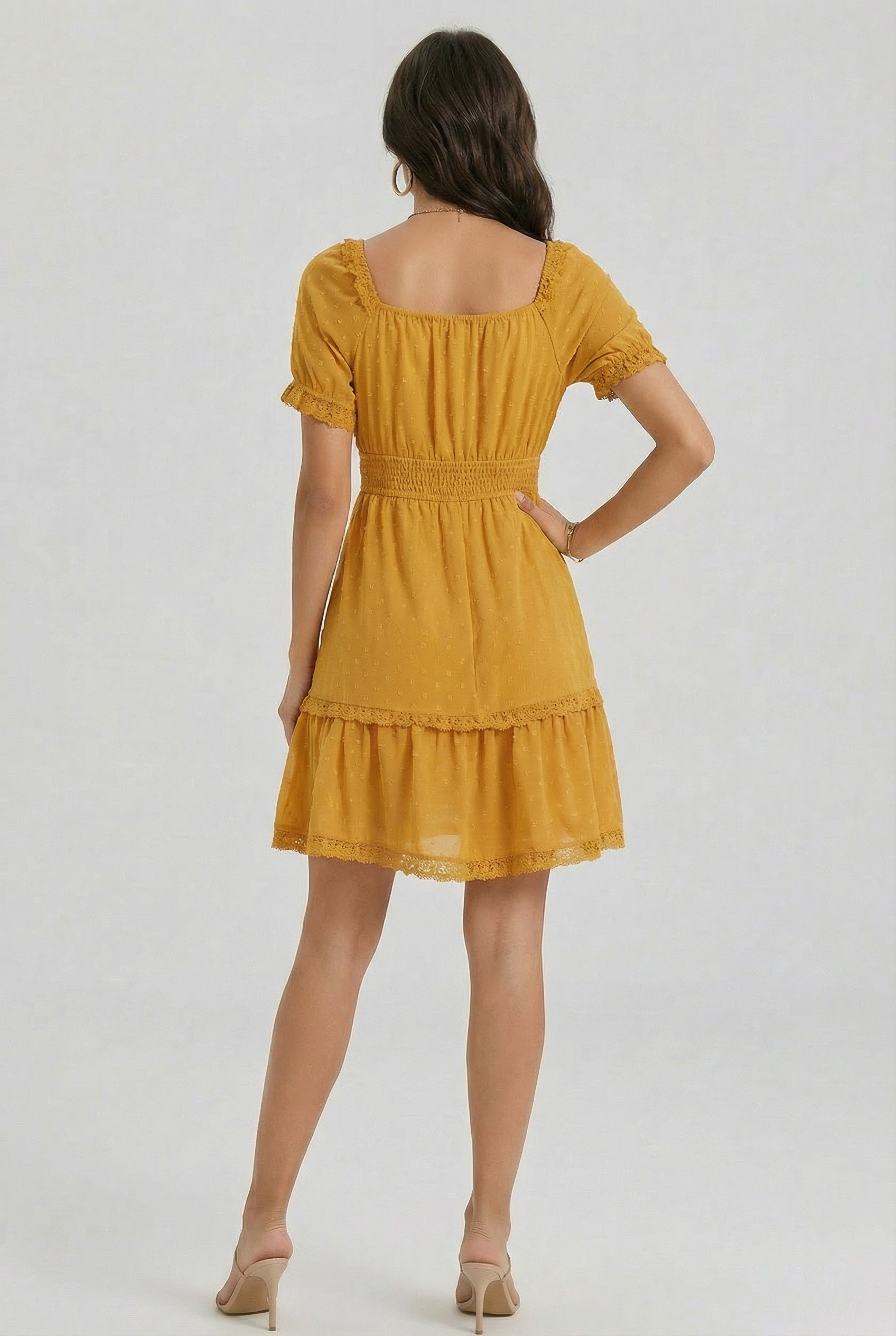 Florboom Women's 2026 Summer Boho Puff Sleeve Dresses